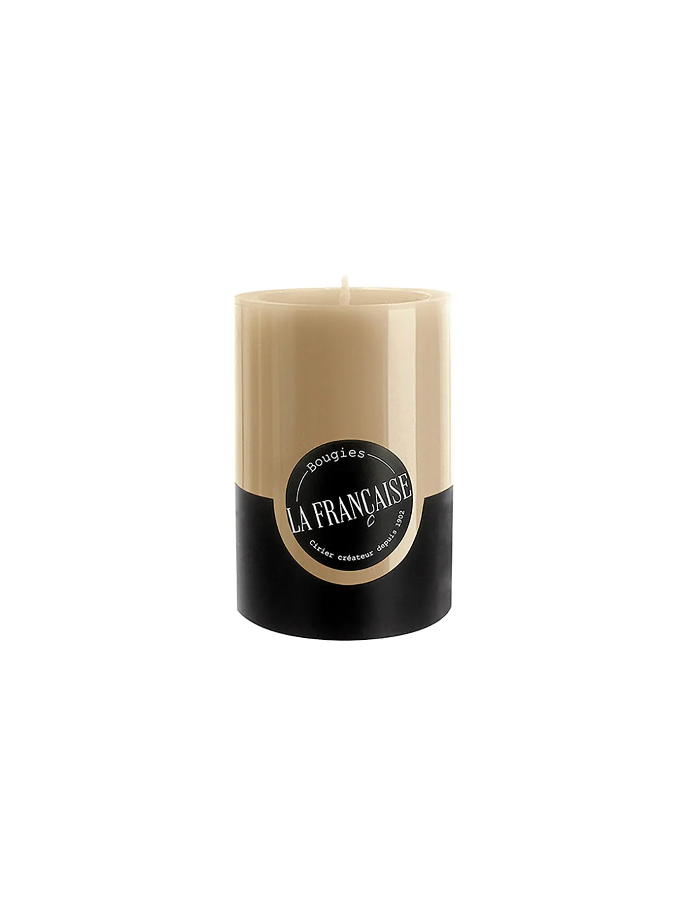 BOUGIES LA FRANCAISE | Stumpenkerze COLORAMA 10x7cm blanc | camel